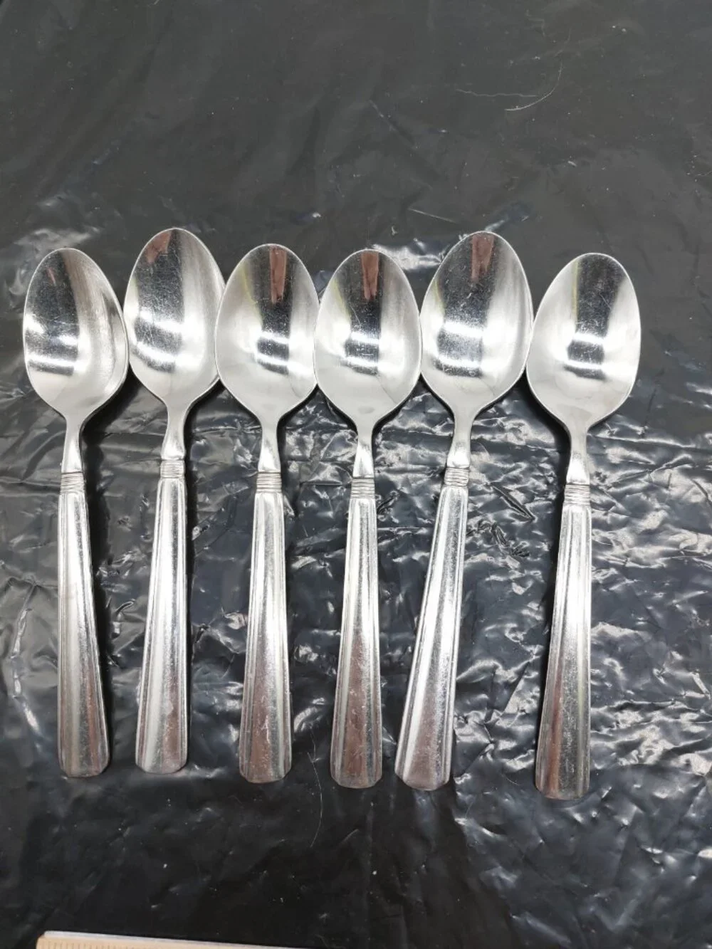 Pfaltzgraff Flatware 6 Soup Spoons 6